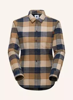 Рубашка с длинными рукавами trovat Mammut, синий