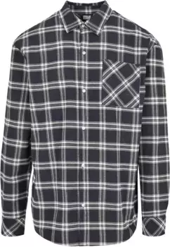 Рубашка с длинными рукавами URBAN CLASSICS " Urban Classics Men's Oversized Check Shirt" (1 шт.), белый