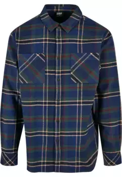 Рубашка с длинными рукавами URBAN CLASSICS " Urban Classics Men's Checked Mountain Shirt" (1 шт.), зеленый