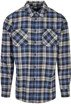 Рубашка с длинными рукавами URBAN CLASSICS " Urban Classics Men's Checked Roots Shirt" (1 шт.), белый