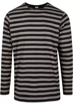 Рубашка с длинными рукавами URBAN CLASSICS " Urban Classics Men's Regular Stripe LS", черный