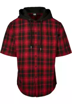 Рубашка с длинными рукавами URBAN CLASSICS " Urban Classics Men's Hooded Short Sleeve Shirt" (1 шт.), черный
