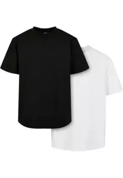 Рубашка с длинными рукавами URBAN CLASSICS " Urban Classics Men's Boys Tall Tee 2-Pack", белый