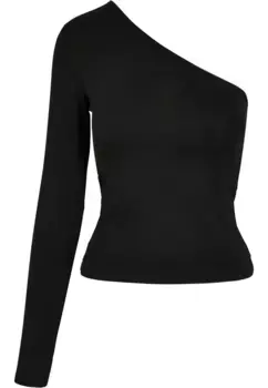 Рубашка с длинными рукавами URBAN CLASSICS " Urban Classics Ladies Asymmetric Longsleeve", черный