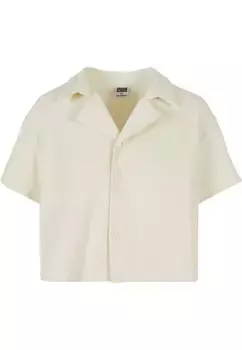 Рубашка с длинными рукавами URBAN CLASSICS " Urban Classics Ladies Towel Resort Shirt", белый