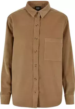 Рубашка с длинными рукавами URBAN CLASSICS " Urban Classics Ladies Corduroy Oversized Shirt" (1 шт.), цвет Warmsand