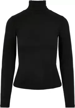 Рубашка с длинными рукавами URBAN CLASSICS " Urban Classics Ladies Modal Turtleneck Longsleeve", черный