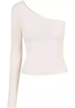 Рубашка с длинными рукавами URBAN CLASSICS " Urban Classics Ladies Asymmetric Longsleeve", белый