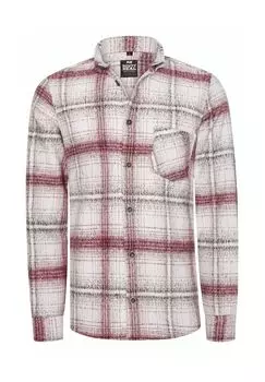 Рубашка с длинными рукавами в модном образе лесоруба RUSTY NEAL, красный