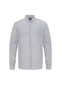 Рубашка с длинными рукавами в повседневном стиле в полоску CIPO & BAXX, черный