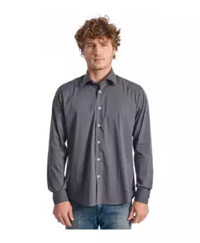 Рубашка с длинными рукавами вневременной элегантности Baldinini, серый