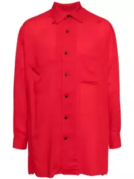 Рубашка с длинными рукавами Yohji Yamamoto, красный