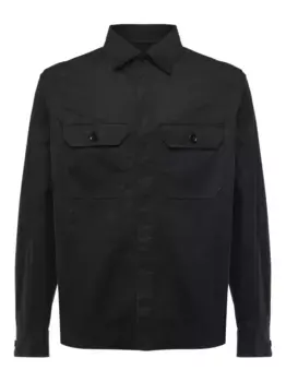 Рубашка с длинными рукавами Zegna, черный