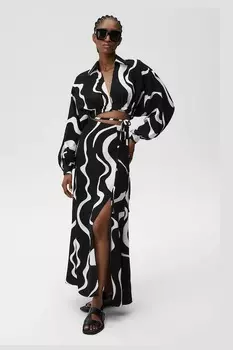 Рубашка с добавлением льна Mamma Mia Shirt Undress Code, мультиколор