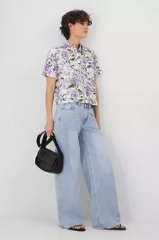 Рубашка с добавлением льна Medicine, бежевый