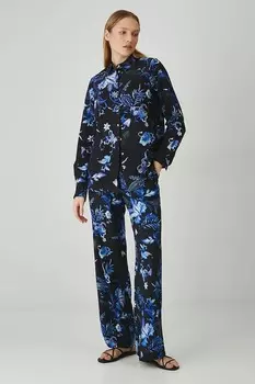 Рубашка с добавлением льна Medicine, черный