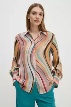 Рубашка с добавлением шелка PS Paul Smith, мультиколор