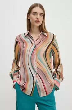 Рубашка с добавлением шелка Ps Paul Smith, мультиколор