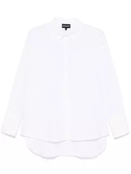 Рубашка с драпировкой Emporio Armani, белый