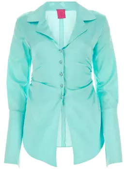 Рубашка с драпировкой VERGUENZA, синий