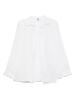 Рубашка с двойным воротником TOTEME, белый
