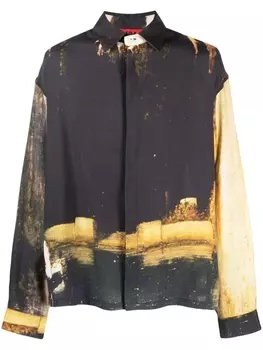 Рубашка с фотопринтом 424, серый