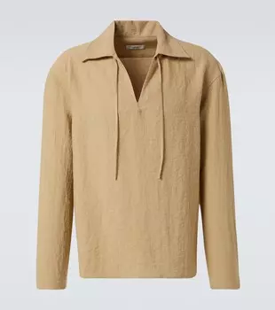 Рубашка с галстуком Commas, бежевый