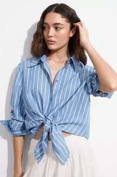 Рубашка с галстуком & Other Stories, синий