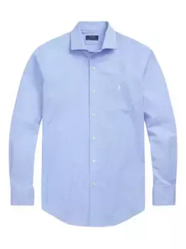 Рубашка с геометрическим принтом POLO RALPH LAUREN, синий
