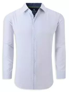 Рубашка с геометрическим принтом Tom Baine, белый