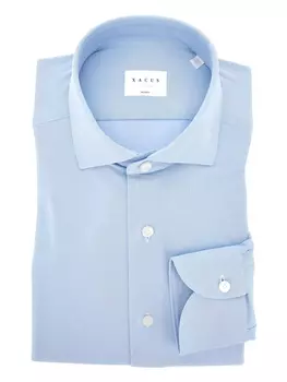 Рубашка с геометрическим узором Xacus, синий