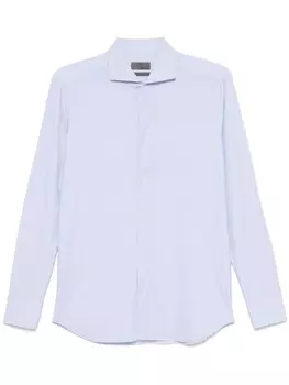 Рубашка с геометричным принтом Dell'oglio, синий