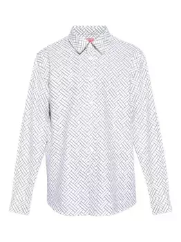 Рубашка с геометричным узором KENZO, белый