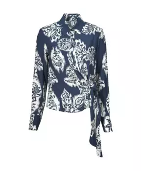 Рубашка с гобеленовым принтом в стиле узла Liu Jo, мультиколор