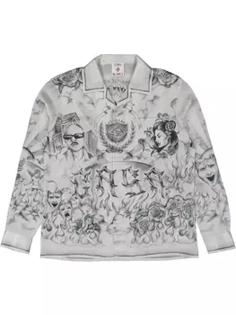 Рубашка с графическим принтом Casablanca, белый