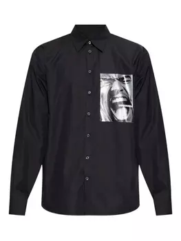 Рубашка с графическим принтом DSQUARED2, черный