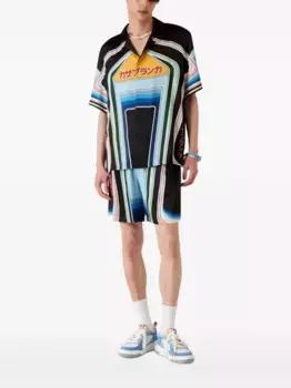 Рубашка с графическим принтом Graphic Mountain CASABLANCA, синий