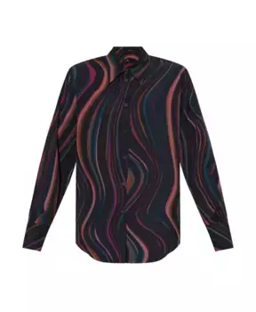 Рубашка с графическим принтом и пуговицами Paul Smith, мультиколор