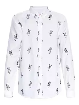 Рубашка с графическим принтом PS Paul Smith, белый