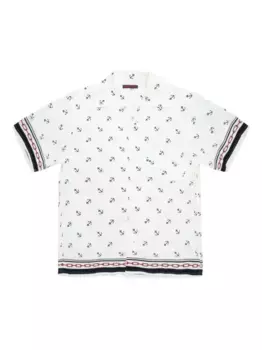 Рубашка с графичным принтом Blue Blue Japan, белый