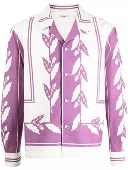 Рубашка с графичным принтом BODE, белый