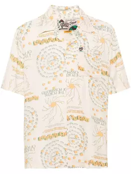 Рубашка с графичным принтом Deus Ex Machina, нейтральный