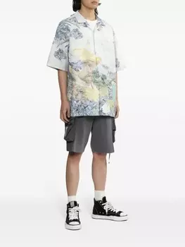 Рубашка с графичным принтом Musium Div., белый