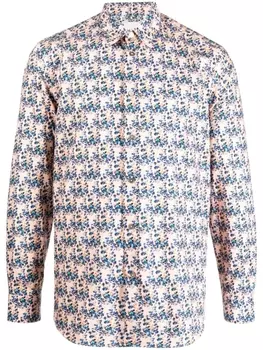 Рубашка с графичным принтом Paul Smith, розовый