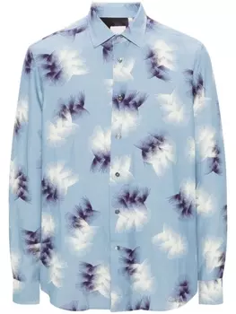 Рубашка с графичным принтом Paul Smith, синий