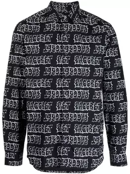 Рубашка с графичным принтом RASSVET, черный