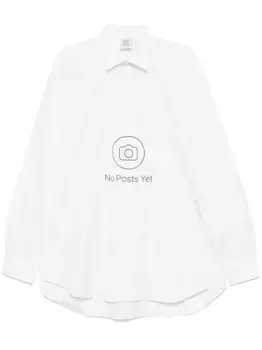 Рубашка с графичным принтом VETEMENTS, белый