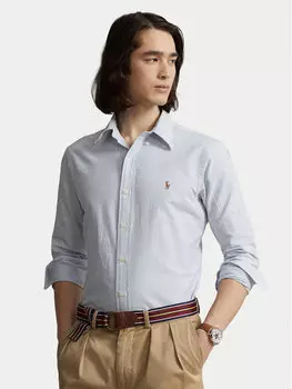 Рубашка с индивидуальным пошивом 710792041004 Polo Ralph Lauren, голубой