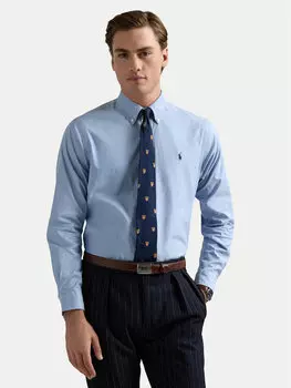 Рубашка с индивидуальным пошивом 710829480001 Polo Ralph Lauren, голубой