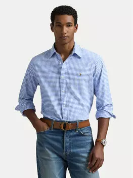 Рубашка с индивидуальным пошивом 710853129002 Polo Ralph Lauren, голубой